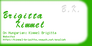 brigitta kimmel business card